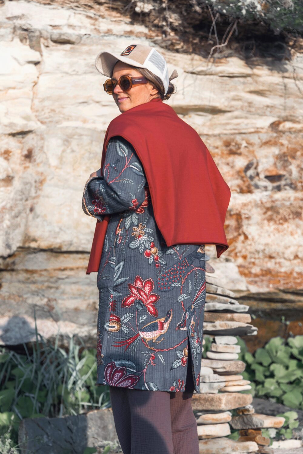 Pomegranate Paradise Quilted Jacket 1